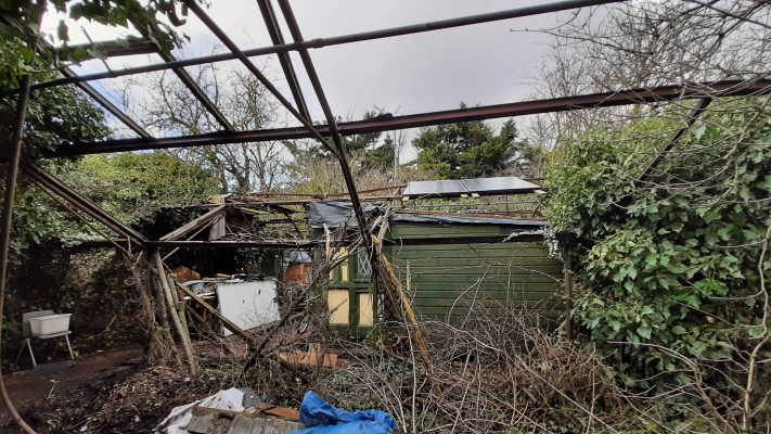 A squatted site in London